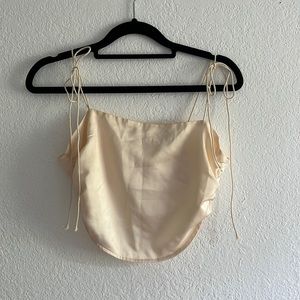 US 2, cream crop top